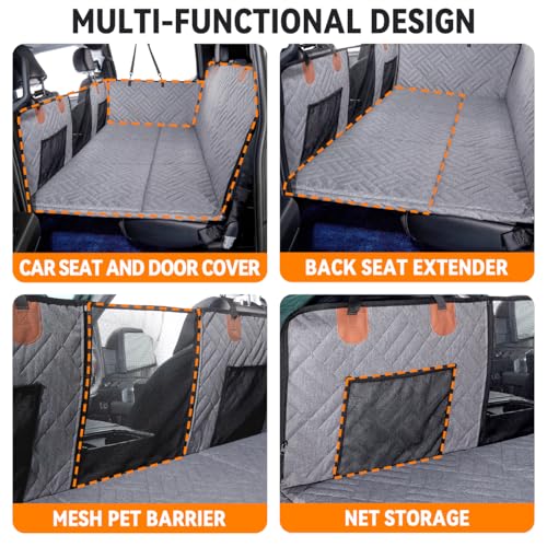 Hard Bottom Dog Car Seat Cover for Full