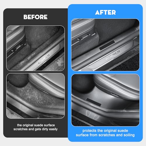8PCS Door Sill Protector for Tesla Model Y Juniper [Anti (8 Count)