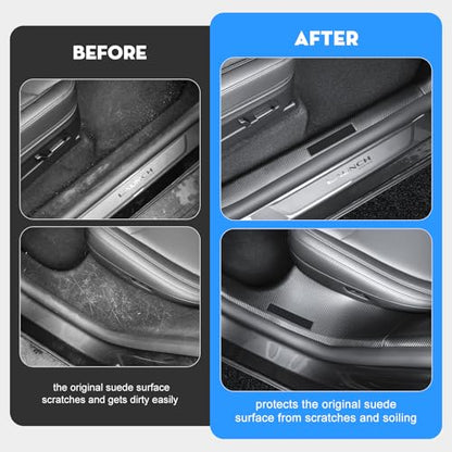 8PCS Door Sill Protector for Tesla Model Y Juniper [Anti (8 Count)