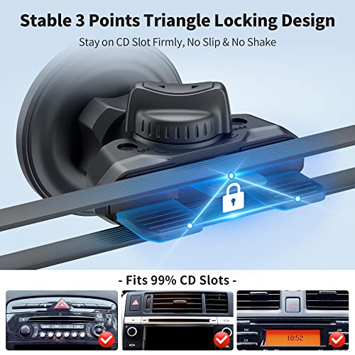 Car CD Slot Magnetic Phone Mount Holder for MagSafe iPhones