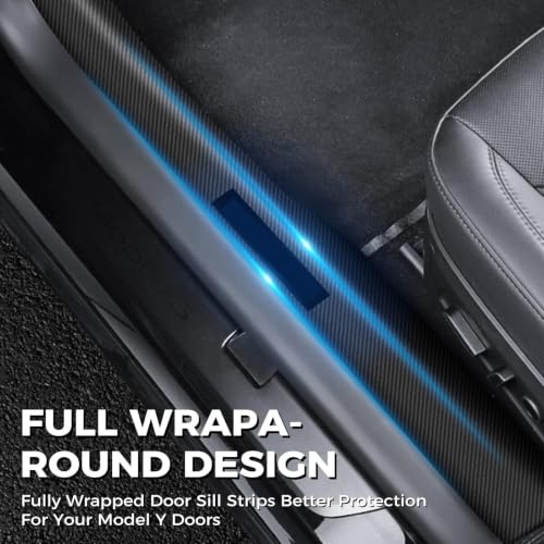 4 Pcs Door Sill Protector for Tesla Model Y 2019