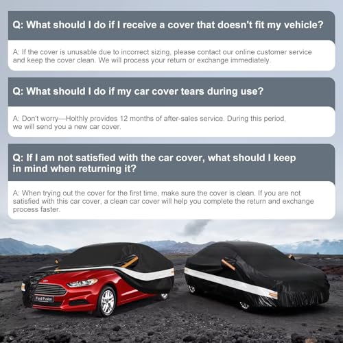 10 Layers Sedan Car Cover Custom Fit for Ford Fusion