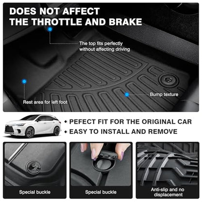 Floor Mats for 2023 2024 2025 2026 Lexus RX RX350 RX350h RX500h