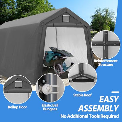 7' x 12' Outdoor Storage Shelter Shed