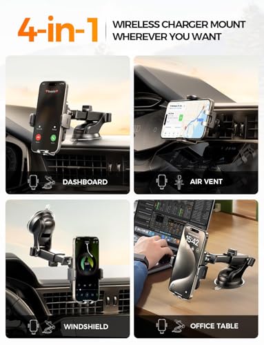 Wireless Car Charger Phone Holder Mount