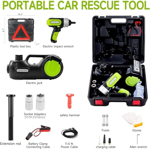 Electric Car Jack Kit 5 ton 12V Hydraulic Car Jack Lift