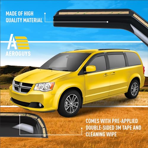 Extra Durable Window Deflectors in (4 Count)