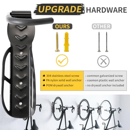 Vertical Bike Rack Wall Mount for Garage
