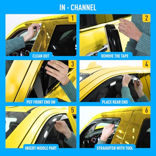 Extra Durable Window Deflectors in (4 Count)