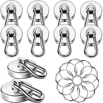 Magnetic Hooks Heavy Duty 110LBS+ Strong Neodymium Magnets