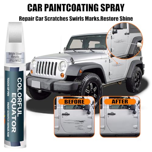 PS2 WS2 Bright Silver Metallic Touch Up Paint for Jeep
