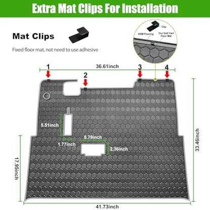 EZGO TXT Golf Cart Full Coverage Floor Liner Mat