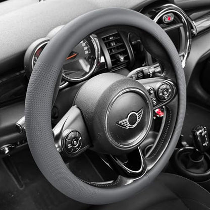 Nappa Leather Steering Wheel Cover Universal 15In