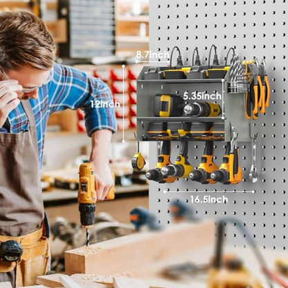 Wall Mount Modular Tool Charging Organizer (7.9 Count)