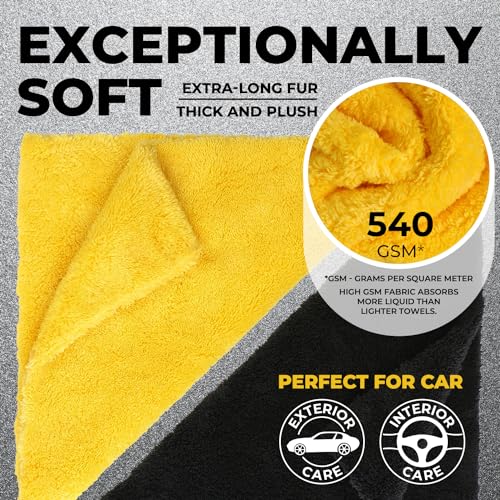 Edgeless Microfiber Car Towels (6 Count)