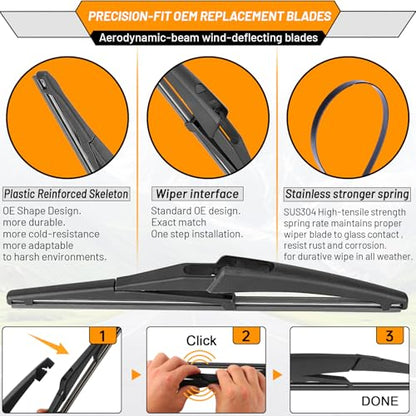 Windshield Wiper Blade Replacement for Jeep Renegade 2015