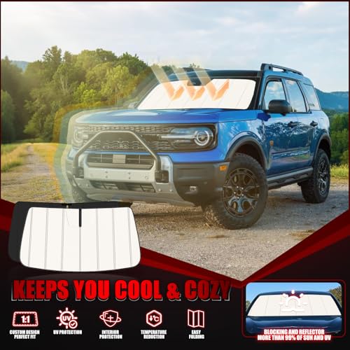 Windshield Sun Shade for Ford Bronco 2021