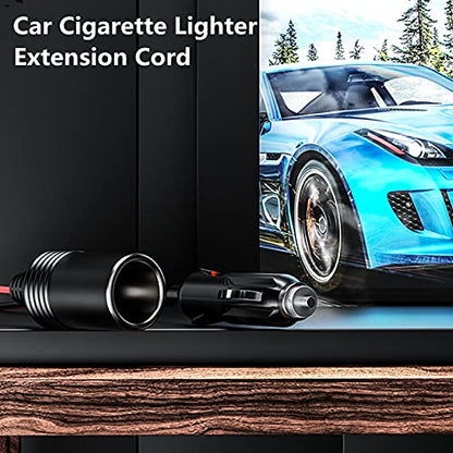 12 24V 4.9FT 16AWG Car Cigarette Lighter Extension Cord