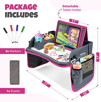 Kids Travel Tray with Dry Erase Board