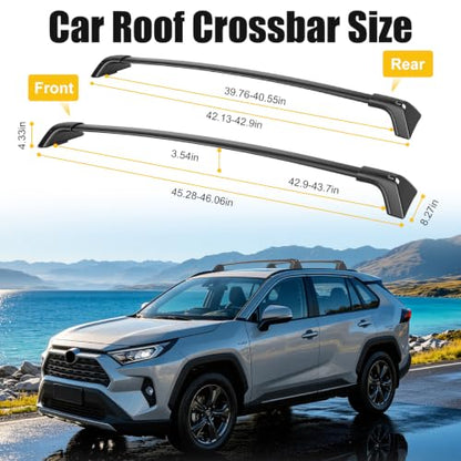 260lbs Aluminum Roof Rack Cross Bars for Fit Toyota RAV4 2019