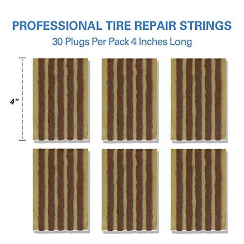 30 pcs 4" Brown Tire Repair Strings Tire Repair Plugs