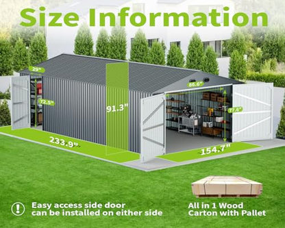 20 x 13 FT Outdoor Storage Shed