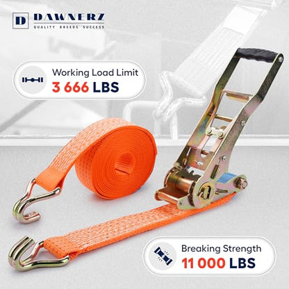 Heavy Duty Ratchet Straps 2 inch 30 ft