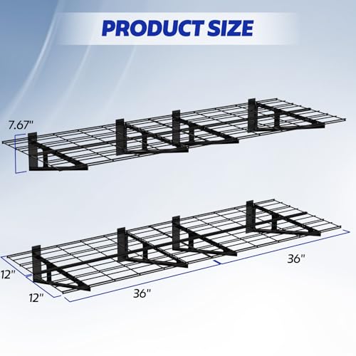 2 x 6 ft Garage Wall Shelving (2 Count)