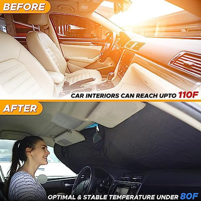 Foldable Van Windshield Sun Shade