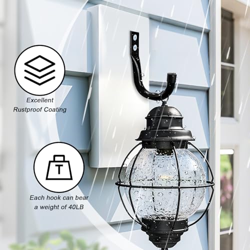 Large Metal Wall Hooks for Hanging Living Room (14 Count)