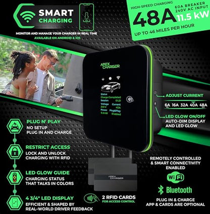MACH 2 Fast Level 2 EV Charger 48 amp Garage