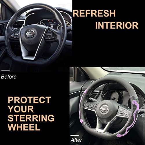 D Shaped Comfy Grip Steering Wheel Cover 14.5