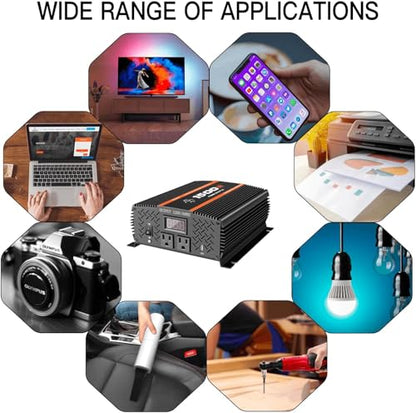 1500 Watt car Power Inverter 12V to 110V