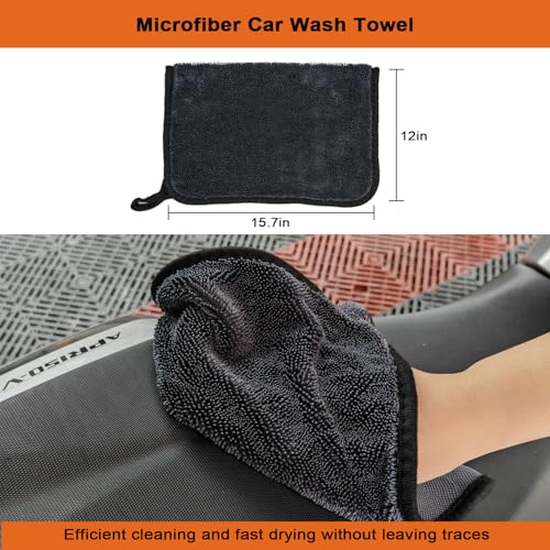 Motorcycle Cleaning Kit 6 Pack with Easy Reach Brush