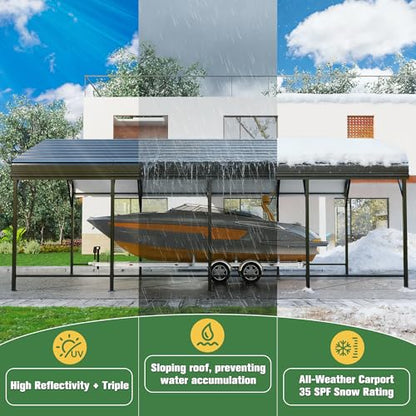 12x20 FT Metal Carport