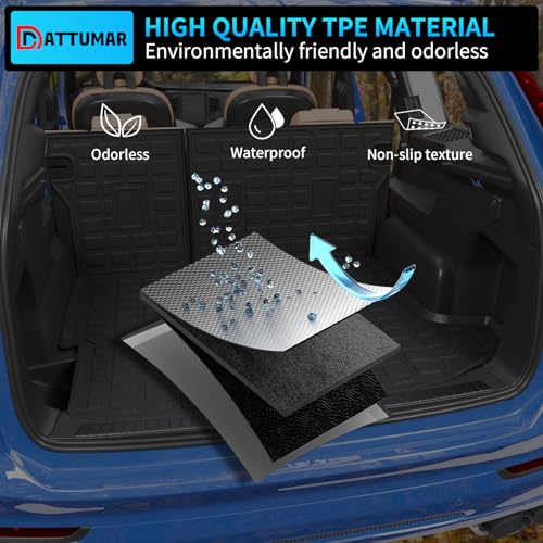Trunk Mat with Backrest Mat for 2024