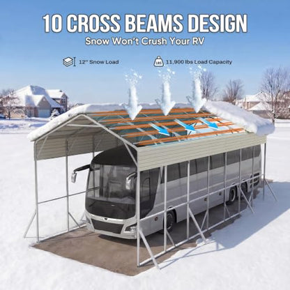 14x35x15 FT RV Metal Carport