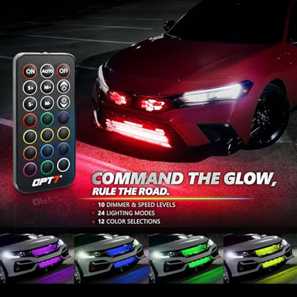 Aura Pro RGB Grille Accent Lights 12" with App & Remote Control