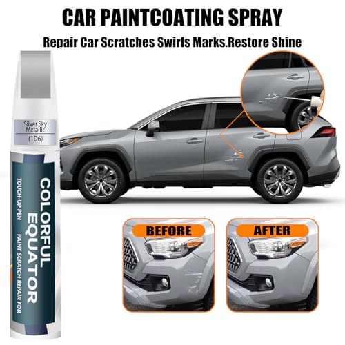 1D6 Silver Sky Metallic Car Touch Up Paint for Toyota OEM Color Match
