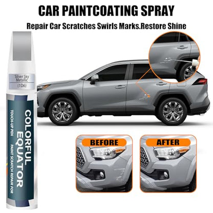 1D6 Silver Sky Metallic Car Touch Up Paint for Toyota OEM Color Match
