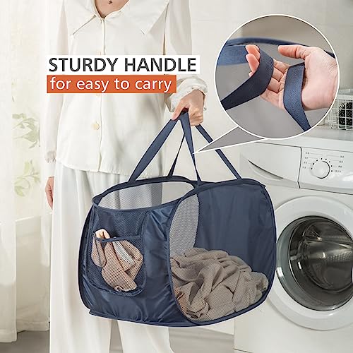 Sturdy Mesh Laundry Hamper Basket Bag