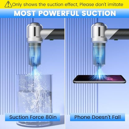 Handheld Car Vacuum Portable Cordless with 18000PA Super Suction