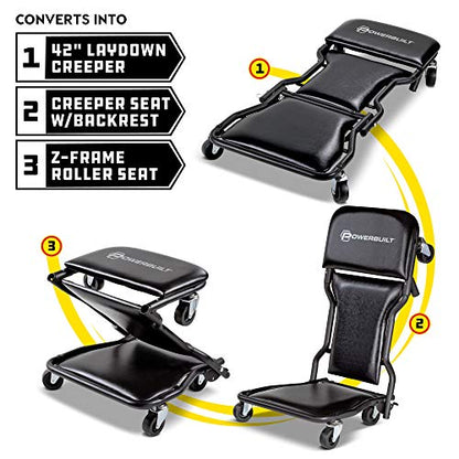 42 Inch Triplex Folding Creeper