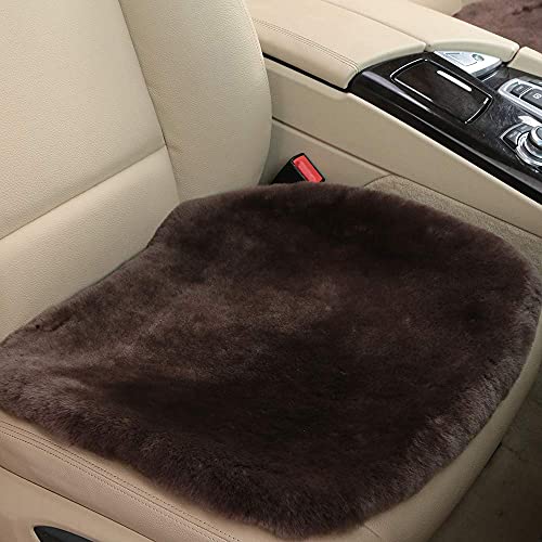 Genuine Sheepskin Car Seat Cover for Fuzzy Soft Fur Wool Cushion