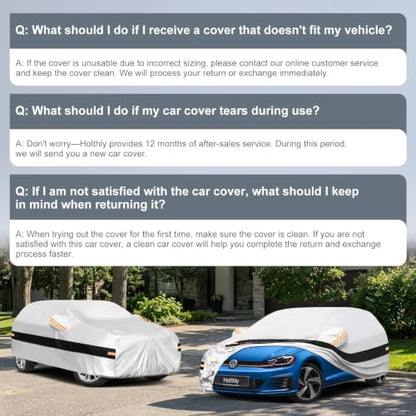 10 Layers Hatchback Car Cover Custom Fit for Volkswagen Golf
