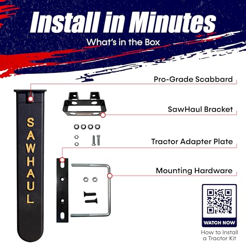 GearHaul SawHaul Fixed Universal Tractor Chainsaw Carrier