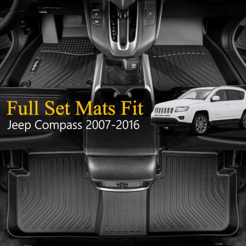 Floor Mats & Cargo Liner Backrest Mat for Jeep Compass 2007