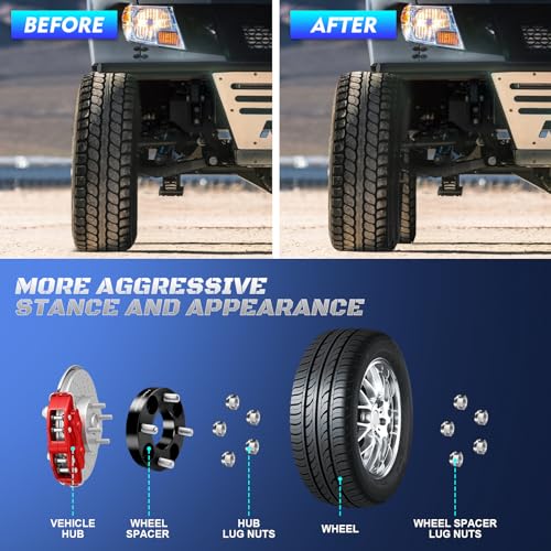 4x4 Golf Cart Wheel Spacers 1.5 inch