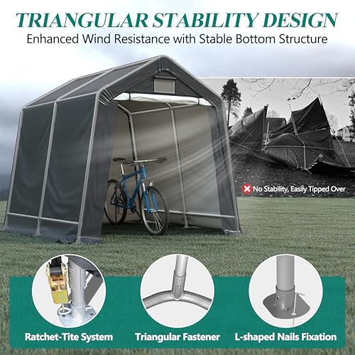 8' x 8' Outdoor Storage Shelter Shed