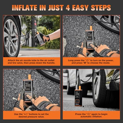 Tire Inflator Portable Air Compressor